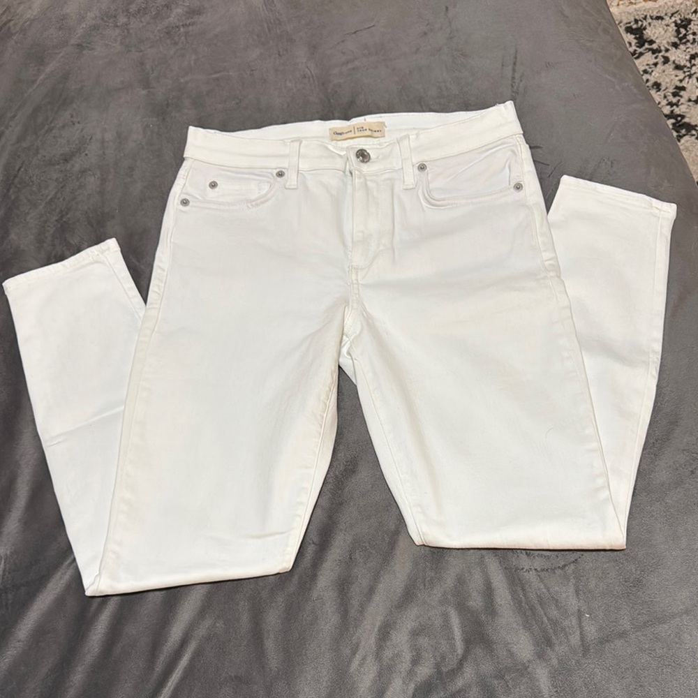 GAP white jeans, true skinny.